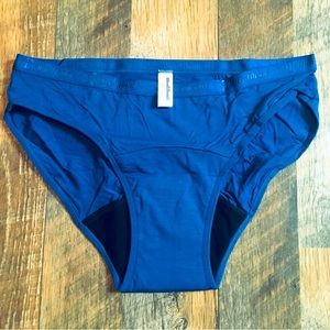 NEW Modibodi Classic Bikini Underpants Medium-Heavy Absorbency Size 14/L Blue
